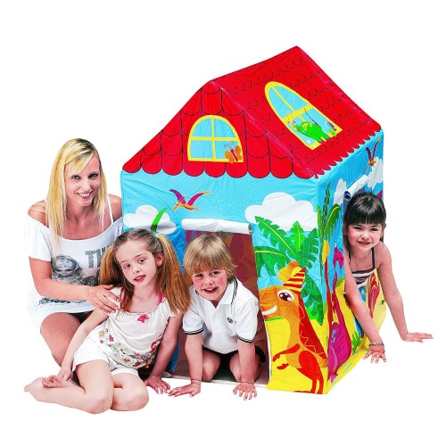 Casetta Gioco Animal Play House Jilong 102x110x76cm Tenda per Bambini