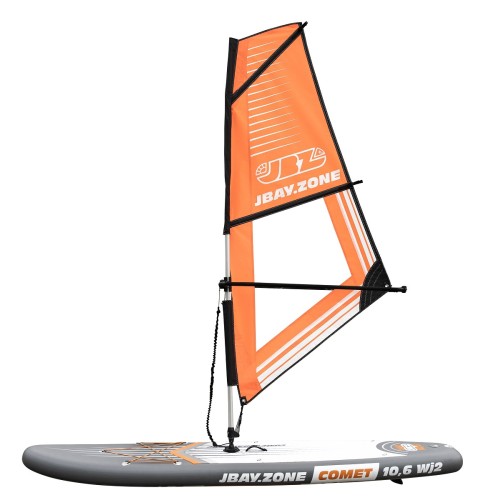JSAIL Rig Kit JBAY.ZONE specifico per SUP e Piccoli Windsurf con Vela, Mast Base, Mast e Boom