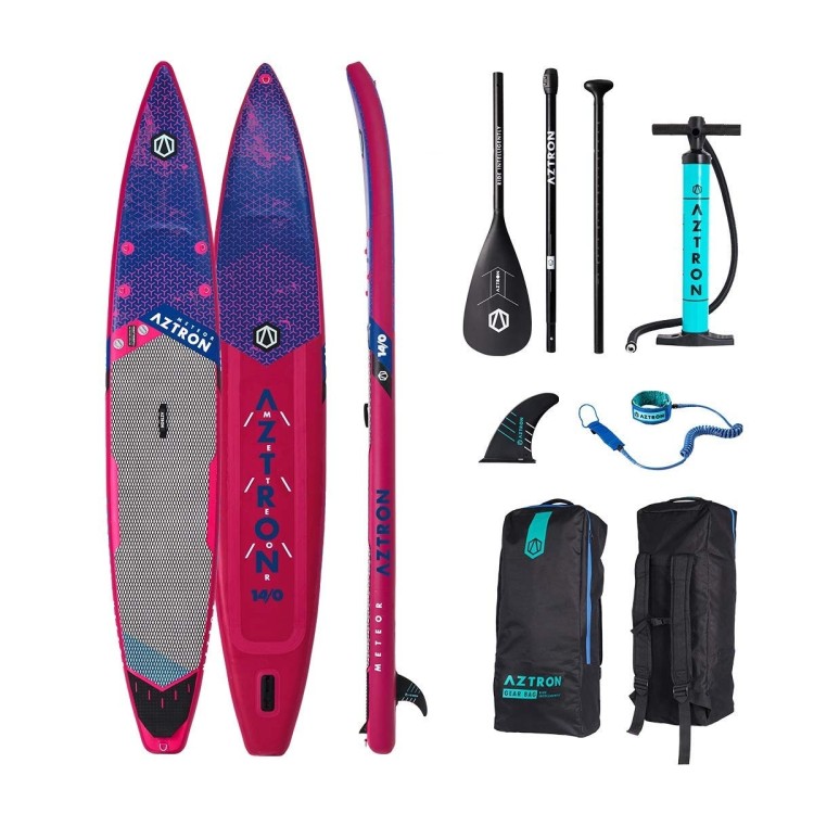 Tavola Stand Up Paddle SUP Gonfiabile AZTRON METEOR 14'0'' Cm 427x71x15 Racing Sup Board