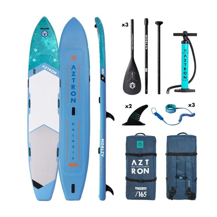 Tavola Stand Up Paddle SUP Gonfiabile AZTRON GALAXIE 16'0'' Cm 488x87x15  Multi Person Board