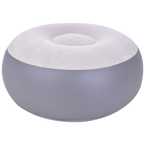 Poltrona Gonfiabile Floccata Deluxe Lounger Avenli Cm 116x98x83 con Poggiapiedi da 55x55x29cm