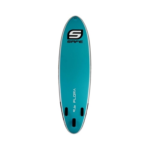 Tavola Stand Up Paddle SUP Gonfiabile SAFE FLORA 9'6' Cm 290x81x12 Fitness Yoga Wave Board