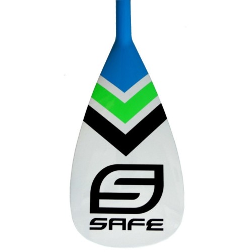 Pagaia a pala singola SAFE per SUP Stand Up Paddle Kayak e Canoa in Fibra di vetro Estensibile e Smontabile