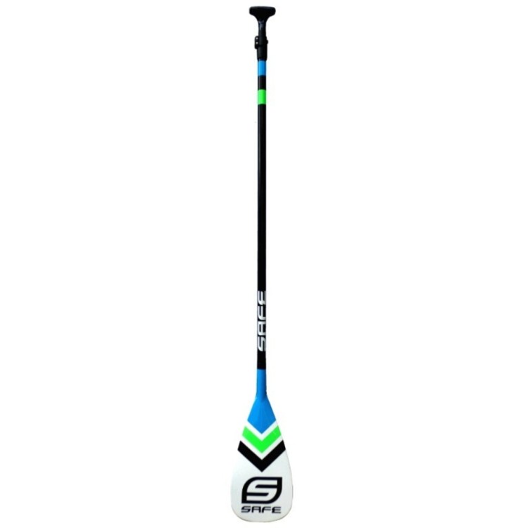 Pagaia a pala singola SAFE per SUP Stand Up Paddle Kayak e Canoa in Fibra di vetro Estensibile e Smontabile