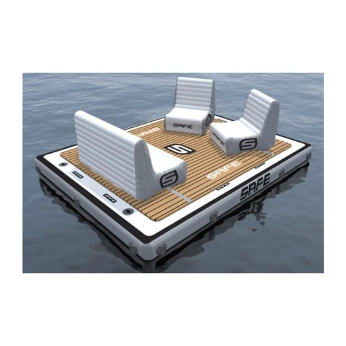 Piattaforma Fitness Island Gonfiabile SAFE 8'2" Cm 250x200x20 Fitness Yoga Pilates Island