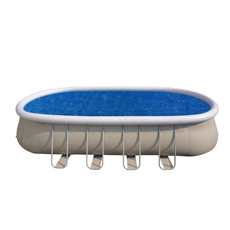 Copertura Solari Galleggianti Piscine  Ovali Con Struttura