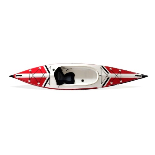 Kayak Canoa Gonfiabile Monoposto JBAY.ZONE V-SHAPE MONO da  385x81cm Interamente in DROP-STITCH ad Alta Pressione
