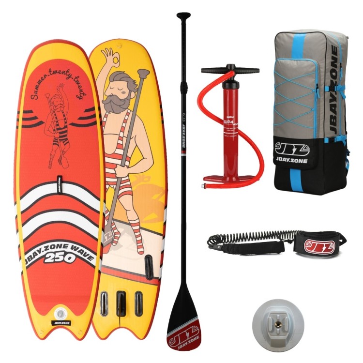 Tavola Stand Up Paddle SUP Gonfiabile JBAY.ZONE WAVE Y2 8'2'' Cm 248x77x10 Wave Sup Board