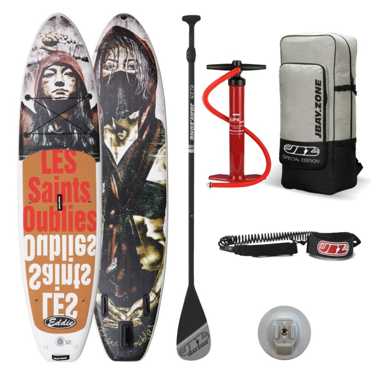 Tavola Stand Up Paddle SUP Gonfiabile JBAY.ZONE EDDIE Special Edition 10'6'' Cm 320x81x15 Touring Sup Board