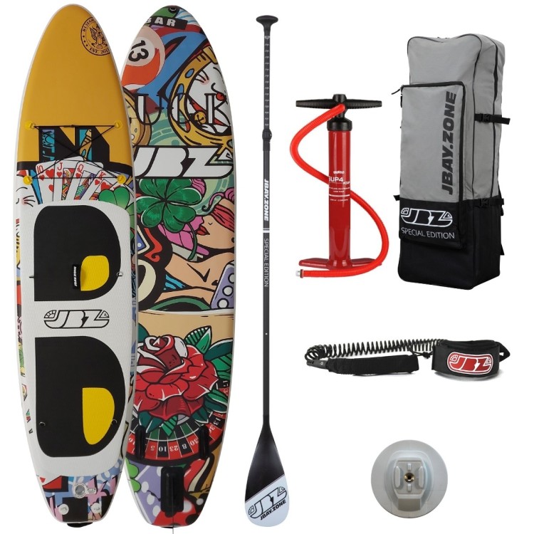 Tavola Stand Up Paddle SUP Gonfiabile JBAY.ZONE D13EGO Luck Edition 10'6'' Cm 320x81x15 Touring Sup Board