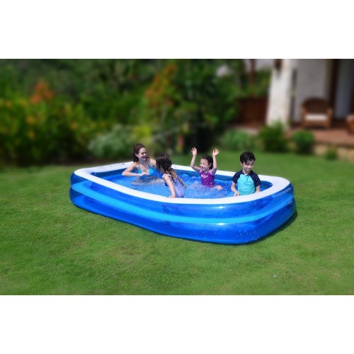 Piscina Rettangolare Gonfiabile 305x183x50cm SunClub per Bambini