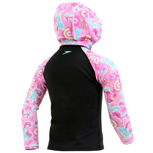 Giacca Bambino Speedo Xthermal 2XT Idrorepellente Black-Pink Splash Età 2 - 4 - 6
