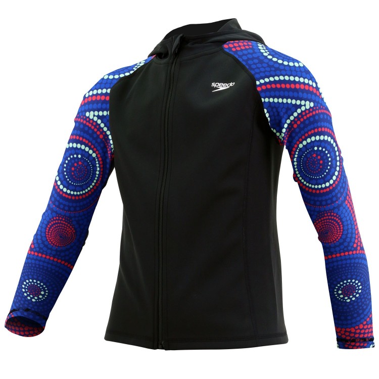 Giacca Ragazzo Speedo Xthermal 2XT Idrorepellente Black-Ammonite Blue Età 8 - 10 - 12 - 14