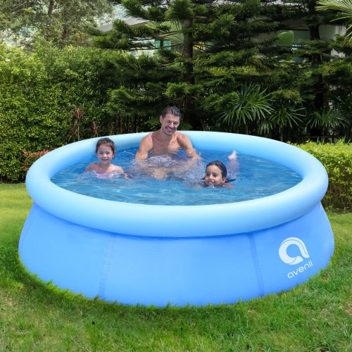 Piscina Fuoriterra Rotonda Gonfiabile Avenli Cm 183x50 Azzurra Autoportante