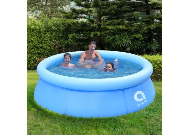 Piscina Fuoriterra Rotonda Gonfiabile Avenli Cm 183x50 Azzurra Autoportante