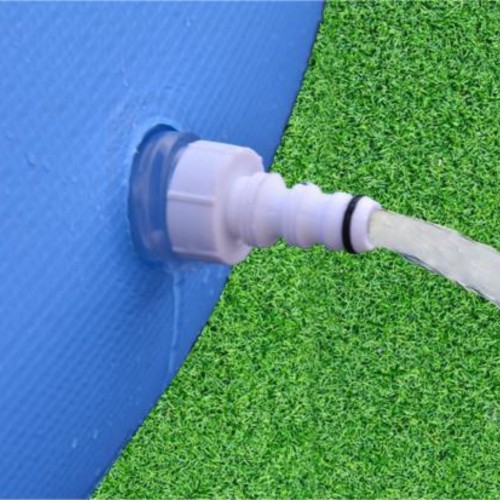 Piscina Fuoriterra Rotonda 420x84 cm Gonfiabile Prompt Set Avenli Autoportante Azzurra con Pompa Filtro da 1136lth