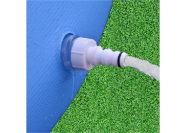 Piscina Fuoriterra Rotonda 420x84 cm Gonfiabile Prompt Set Avenli Autoportante Azzurra con Pompa Filtro da 1136lth