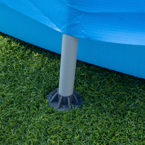 Piscina Fuoriterra Rotonda con Struttura in Acciaio azzurra Avenli Cm 300x76 con Pompa Filtro Inclusa