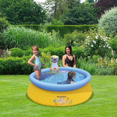 Piscinetta Gonfiabile lontra Sun Club 150x41cm con Gioco a Spruzzo d'Acqua