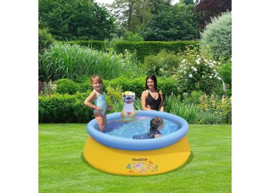 Piscinetta Gonfiabile lontra Sun Club 150x41cm con Gioco a Spruzzo d'Acqua