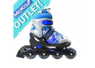 Pattini in linea My Area mod. Square Blu allungabili (30-33)