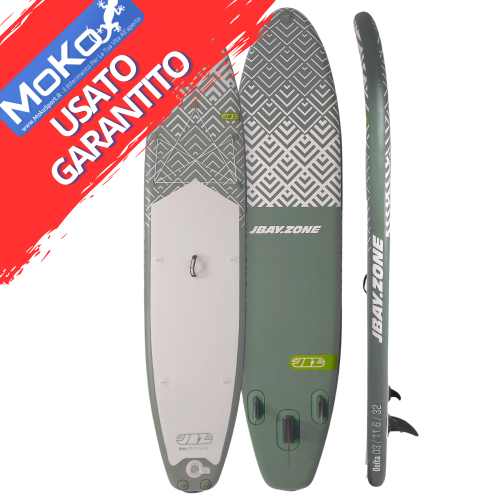 USATO - Tavola Stand Up Paddle SUP Gonfiabile JBAY.ZONE DELTA D3 11'6'' Cm 350x81x15 Advanced All Around
