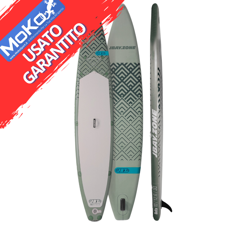 USATO - Tavola Stand Up Paddle SUP Gonfiabile JBAY.ZONE DELTA TD 12'6'' Cm 380x76x15 Touring Sup Board