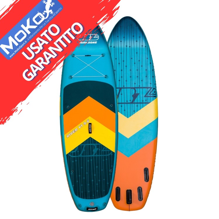 USATO - Tavola Stand Up Paddle SUP Gonfiabile JBAY.ZONE RIVER Y1 9'6'' Cm 290x89x15 River Sup Board